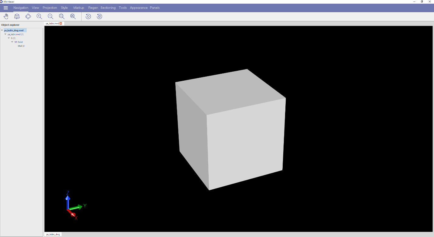 BimNv Sections example in ODA Viewer